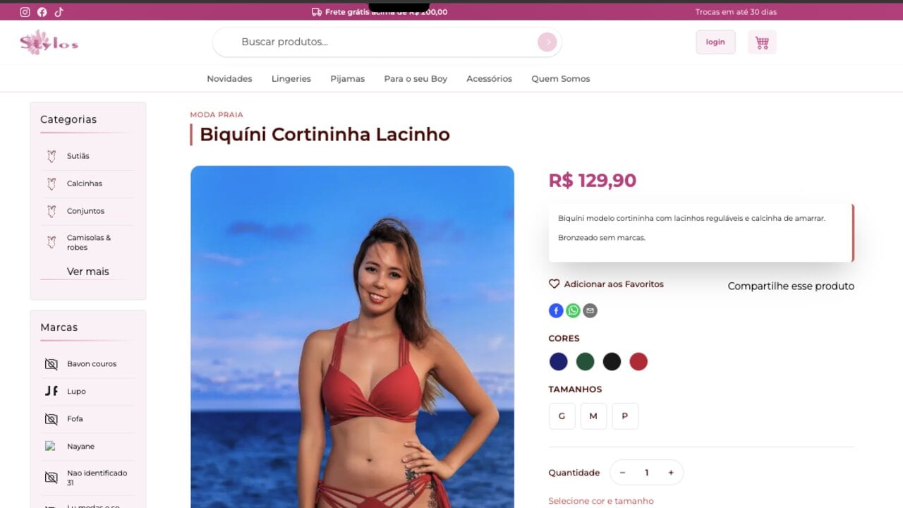 Product page